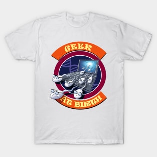 Geek at Birth v1 T-Shirt